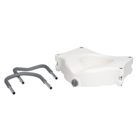 Locking Raised Toilet Seat with Arms