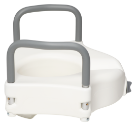 Locking Raised Toilet Seat with Arms