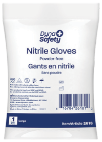 Nitrile Gloves in a Bag, Powder-Free
