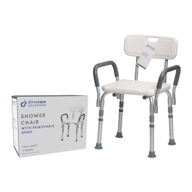 Shower Chair with Removable Back and Arms