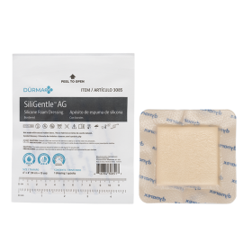 SiliGentle AG Silver Silicone Foam Dressing