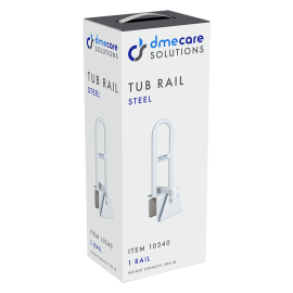 Steel Clamp-On Tub Rail