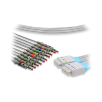 Leadwire Set, GE Mac1600, banana 10/set