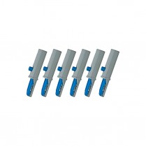 Alligator Clips- Banana (Grey) 4mm 10/set