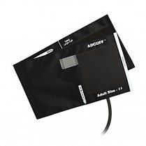 Adcuff & Bladder, 1-Tube, Standard Adult, Black,  LF