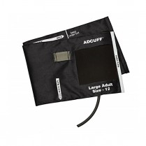 Adcuff & Bladder Nylon, 1-Tube, Large Adult, Black,  LF