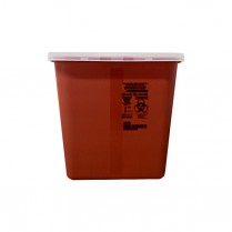 Sharps Container - 2 Gallon Red w/Rotor Lid