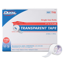Transparent Tape Short, 1" x 1.5yds Roll 100/box
