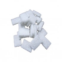 Abrasive Pads, White 100/bg, 500/box
