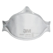 3M Aura1870+ N95 Particulate Resp Mask, Flat-Fold, 20/bx