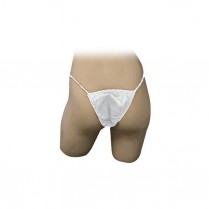 Bikini Panty, White, Non-Sterile, 1/bg, 25 bg/pk