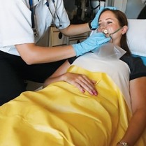 Emergency Blanket, Economy, Yellow/White, 54" x 84" 5/bag