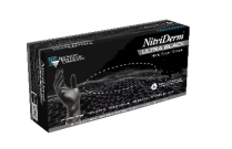 Black Nitrile Exam Gloves PF Tex - XL, Black 100/box