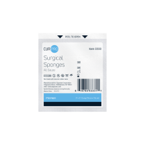 3"x 3" Sterile Gauze 12 ply 2/pack, 25 packs/box