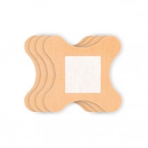 Coverlet Fabric 3"x3" 4-Wing Bandage, 50/box