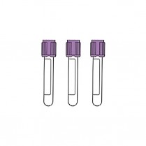 BD Tube Lavender Plastic 100/pack