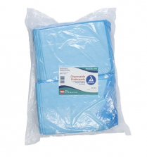 Blue Underpads, Disposable 23"x 24" (31g) 200/cs, Dynarex