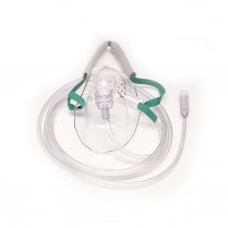 Salter Mask, Med. Conc. Oxygen, Elong. Adult w/strap 50/case