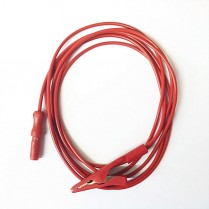 Alligator Clip, Red 48" Din