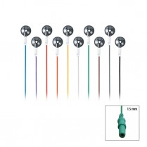EEG Electrodes, Silver 80" Disp. 10/set
