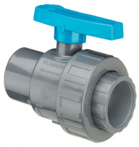 VALVE SINGLE UNION F-THREADED PVC 2" 