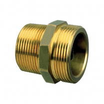 REDUCING NIPPLE THREADED BRASS 1.1/4"-1" 