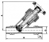 VALVE ANGLE SEAT M-THREADED PP NBR O-RING 1"