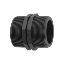 NIPPLE THREADED PP 1/2"-1/2"