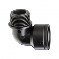 90D ELBOW THREADED M/F PP 1/2"-1/2"