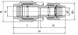PE TO PVC CONNECTOR 110PE - 100 (4&rdquo;) PVC