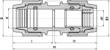 REDUCING COUPLER RURAL 1.1/4"-1&rdquo;