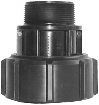 BARREL UNION ADAPTOR M-THREADED METRIC 50-1.1/2"