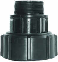 BARREL UNION ADAPTOR M-THREADED METRIC 63-2"