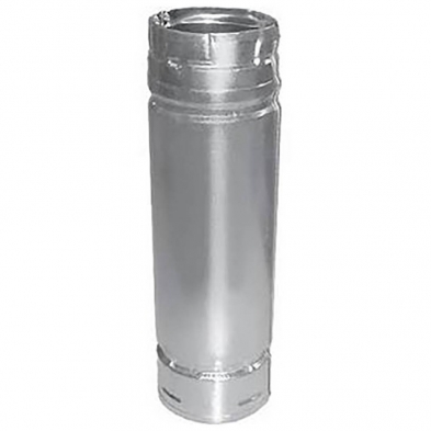 Duravent PelletVent Stove Pipe Straight SS 4" x 24" 