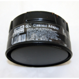 Stove Pipe PV Clean-Out Tee Cap Black, 4"