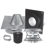 PelletVent Pro Flat Ceiling Vertical Kit