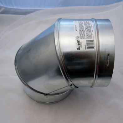 Stove Pipe DVP 90&deg; Elbow (galvanized) 5" x 8"