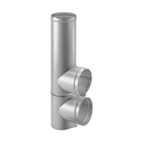 Stove Pipe DT Tee Base Double, 5"