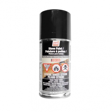 Metallic Black Stove Paint - 85 g (3oz) Aerosol