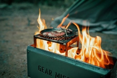 Cooking Grill in Use