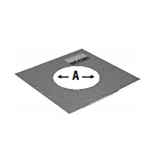 Stove Pipe A-V Firestop/Rad Shield, 4"