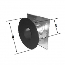 Selkirk Stove Pipe A-V Wall Rad'n Shield, 4"