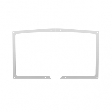 Brushed Nickel Door Overlay, Everest