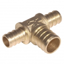 Pex Fittings Bull Nose Tee 1/2" x 1/2" x 3/4"