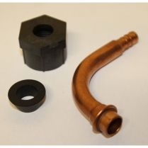 Pex Fittings Insert Closet Copper w/Swivel Elbow 3/8"