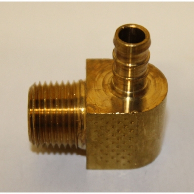 XLME22 	Pex Fittings Elbow Thread Male MPT 3/8" x 3/8"