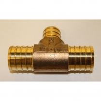 Pex Fittings Tee Reducer Brass 1" x 1" x 3/4"