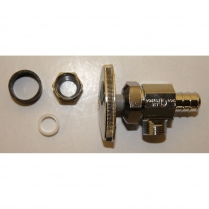 Pex Fittings Angle Stop 1/2" Comp x 1/4" Comp.