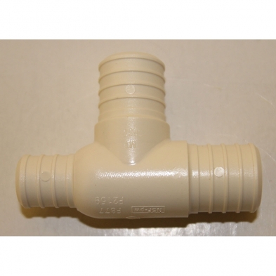 XRT545 Pex Fittings Crimpsert Tee PolyAlloy 1" x 3/4" x 1"