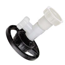 Lutz B200 PVDF Horizontal Pump Tube &ndash; IBC Bottom Connection, Chemical-Resistant, Leak Detection Option